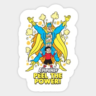 Banana Man Cartoon Sticker